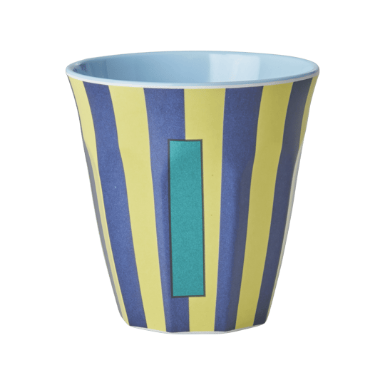 Melamine Striped Tumbler Blue -I