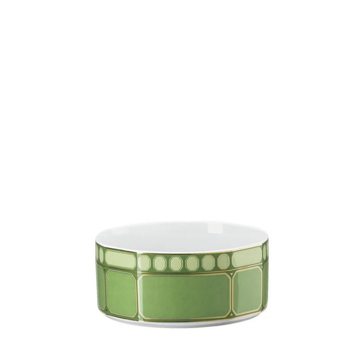 Signum Fern Green Porcelain Salad Bowl 14 cm