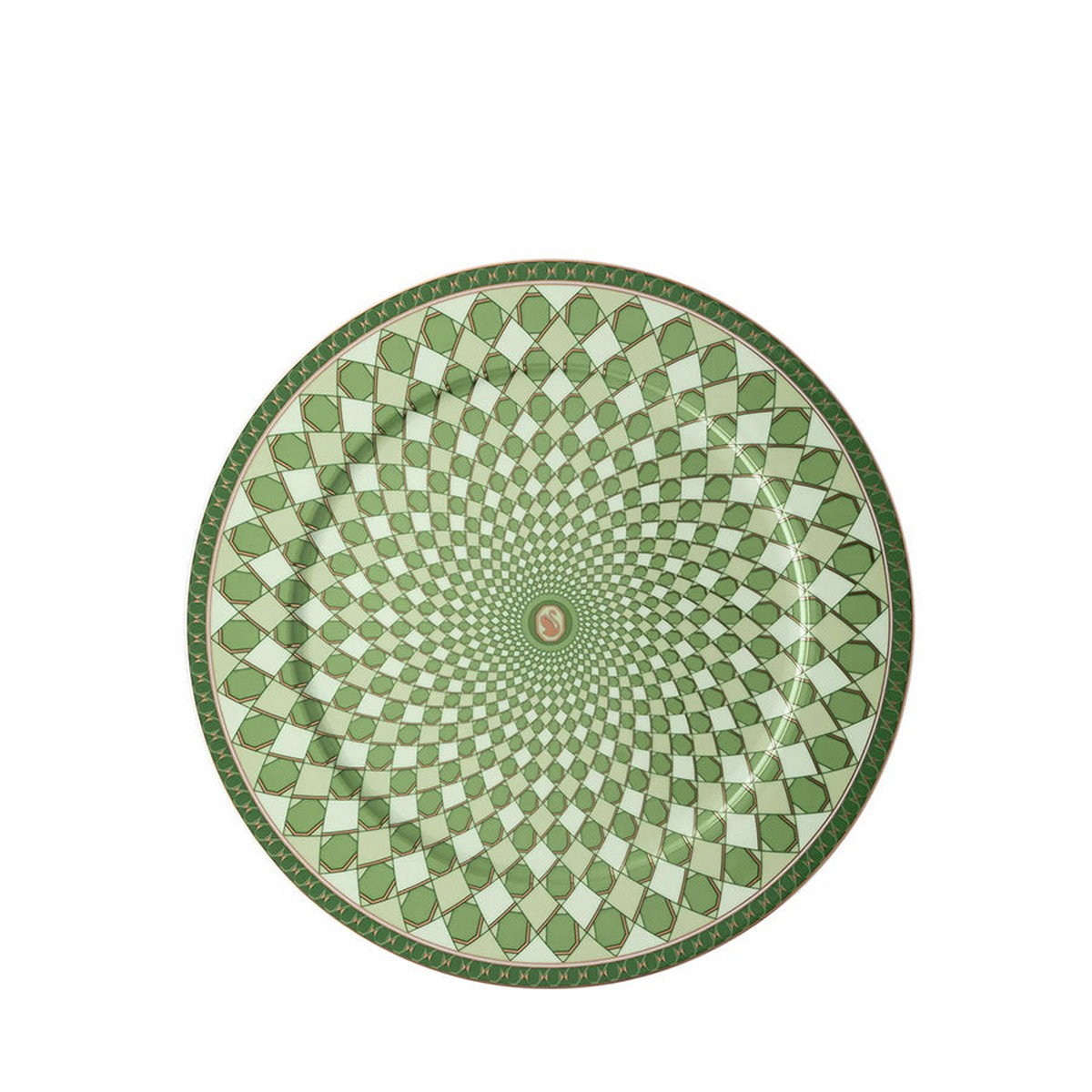 Signum Fern Yeşil Porselen Servis Tabağı 33 cm
