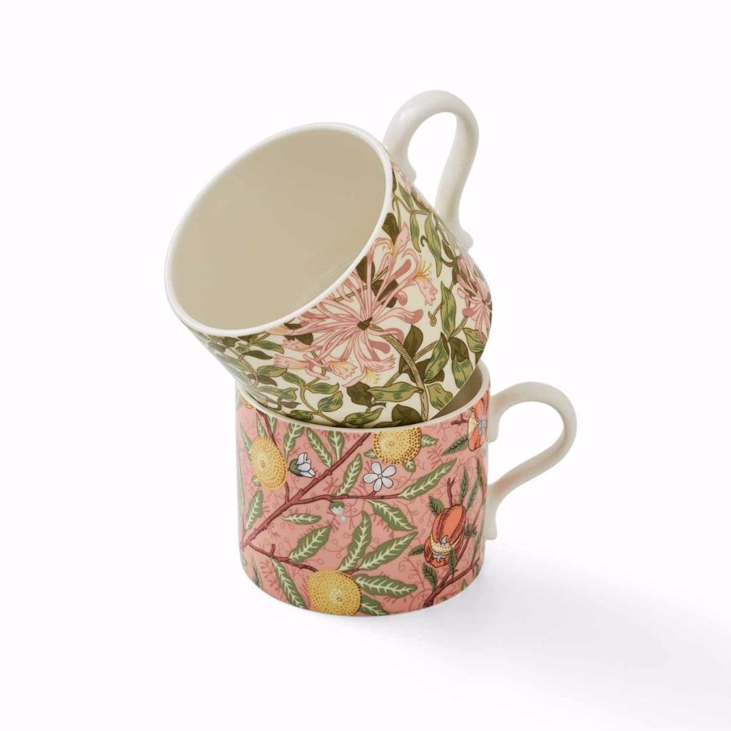 Spode Morris& Co Honeysuckle Çay Fincanı + Tabağı