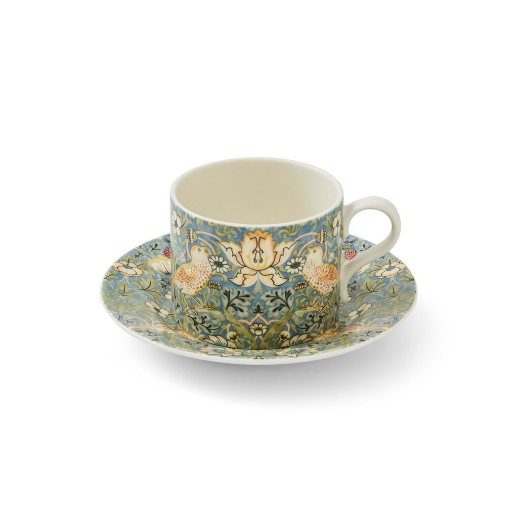 Spode Morris& Co Strawberry Thief Çay Fincanı + Tabağı