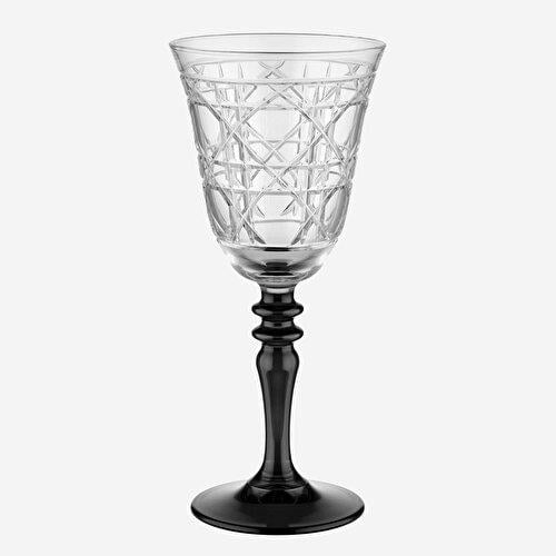 Chiara Alessi Gloria Siyah Cam Kadeh 270 Ml