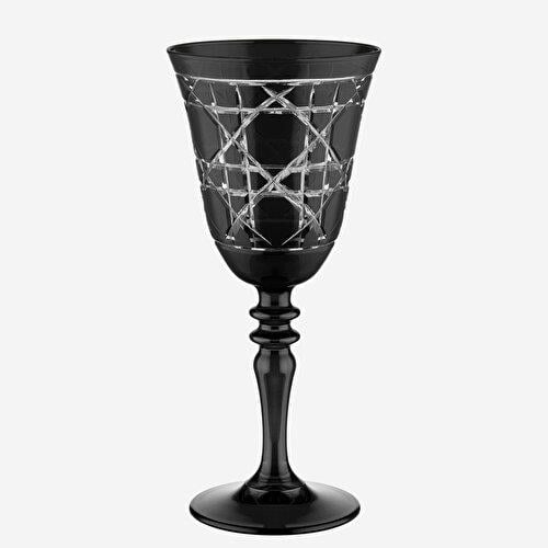 Chiara Alessi Gloria Siyah Cam Kadeh 270 Ml