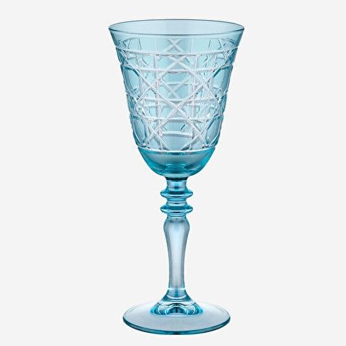 Chiara Alessi Gloria Turkuaz Cam Kadeh 270 Ml