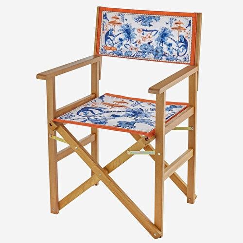 Chiara Alessi Limuer Kırmızı Mavi Ahşap Sandalye 87X54x48 Cm