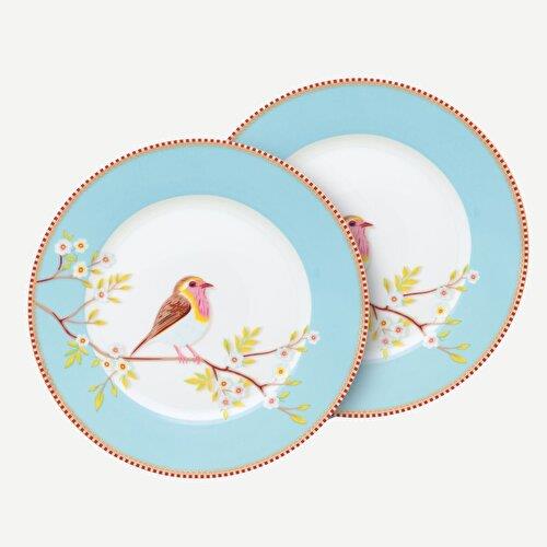 Pip Studio Early Bird Mavi Porselen Kahvaltı Tabağı 21 Cm