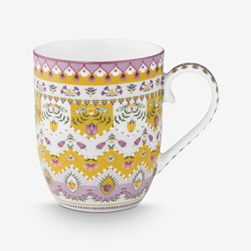 Pip Studio Lily & Lotus Sarı Porselen Kupa 145 Ml