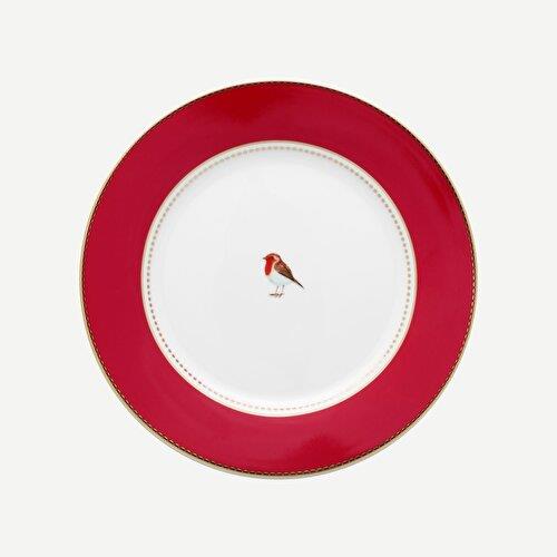 Pip Studio Love Birds Red Porcelain Breakfast Plate 21 cm