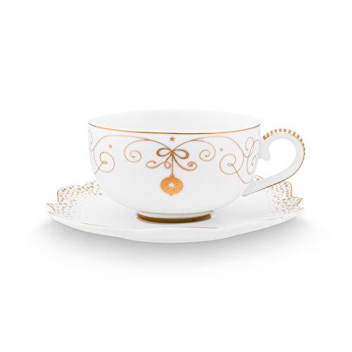Pip Studio Royal Gold White Beyaz Porselen Kahve Fincanı 125 Ml