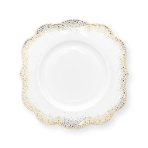Pip Studio Royal Gold White Beyaz Porselen Kahvaltı Tabağı 23,5 Cm