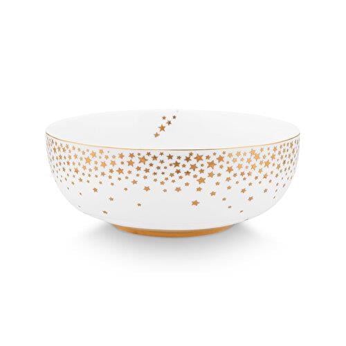Pip Studio Royal Gold White Beyaz Porselen Salata Kasesi 15 Cm