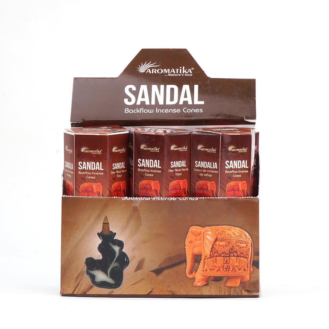Aromatika Sandal Geri Akışlı Şelale Tütsü (Backflow)