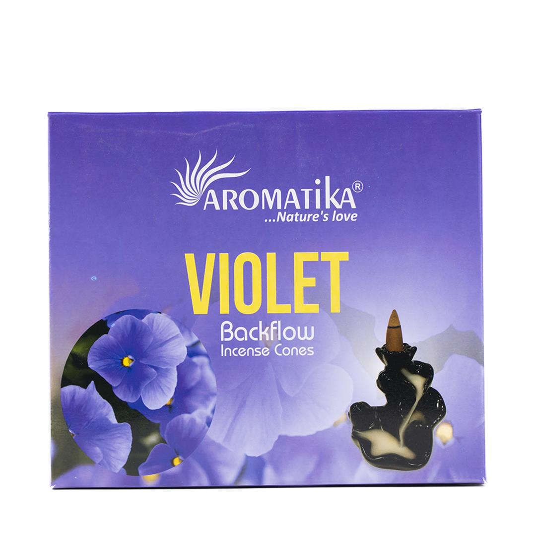 Aromatika Violet Geri Akışlı Şelale Tütsü (Backflow)