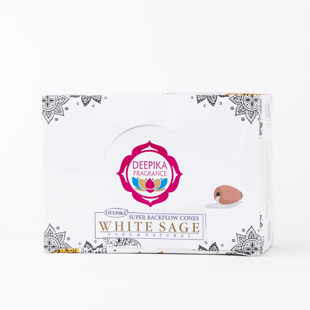 Deepika White Sage Geri Akışlı Şelale Tütsü (Backflow)