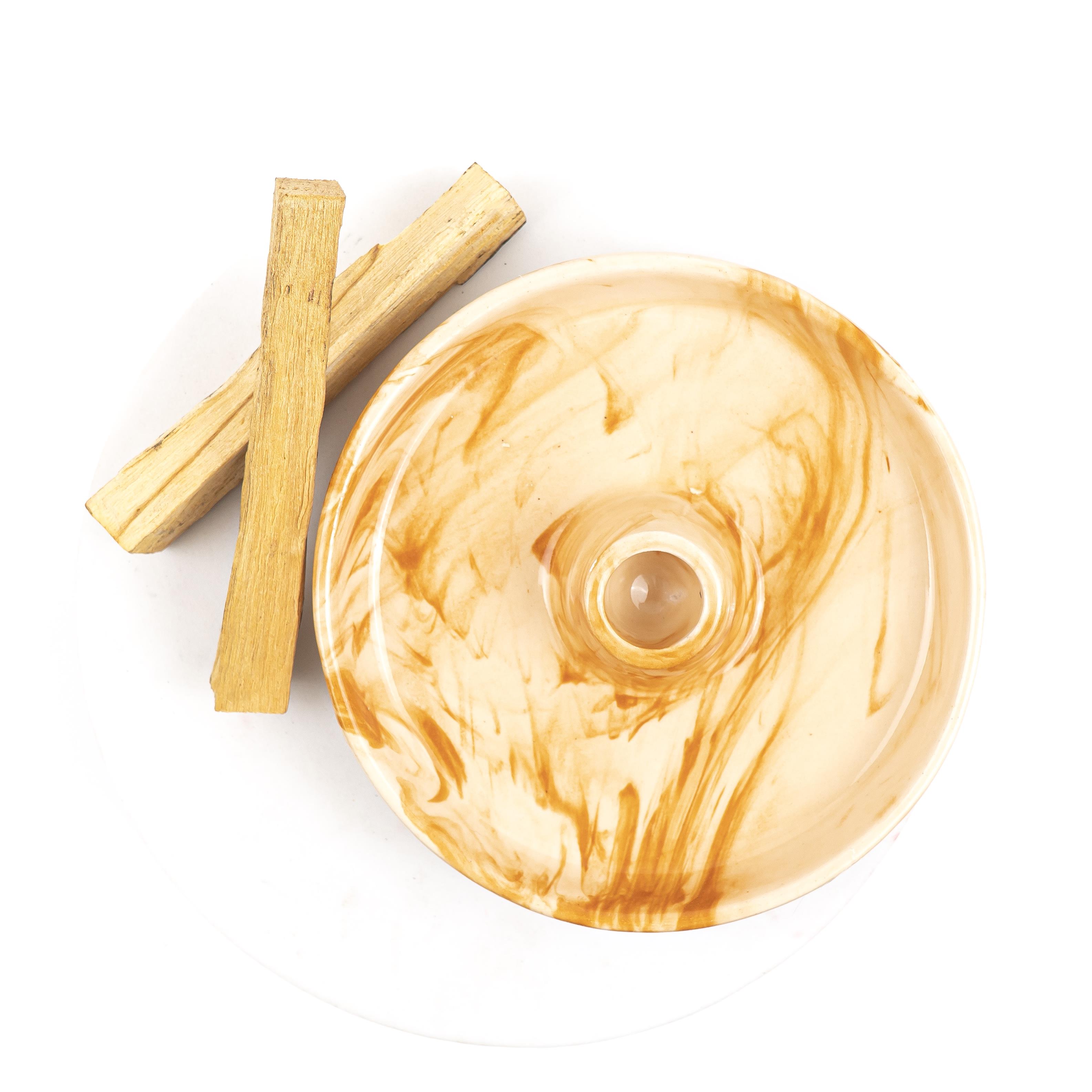 Mermer Seramik Palo Santo Ağaç Tütsülük