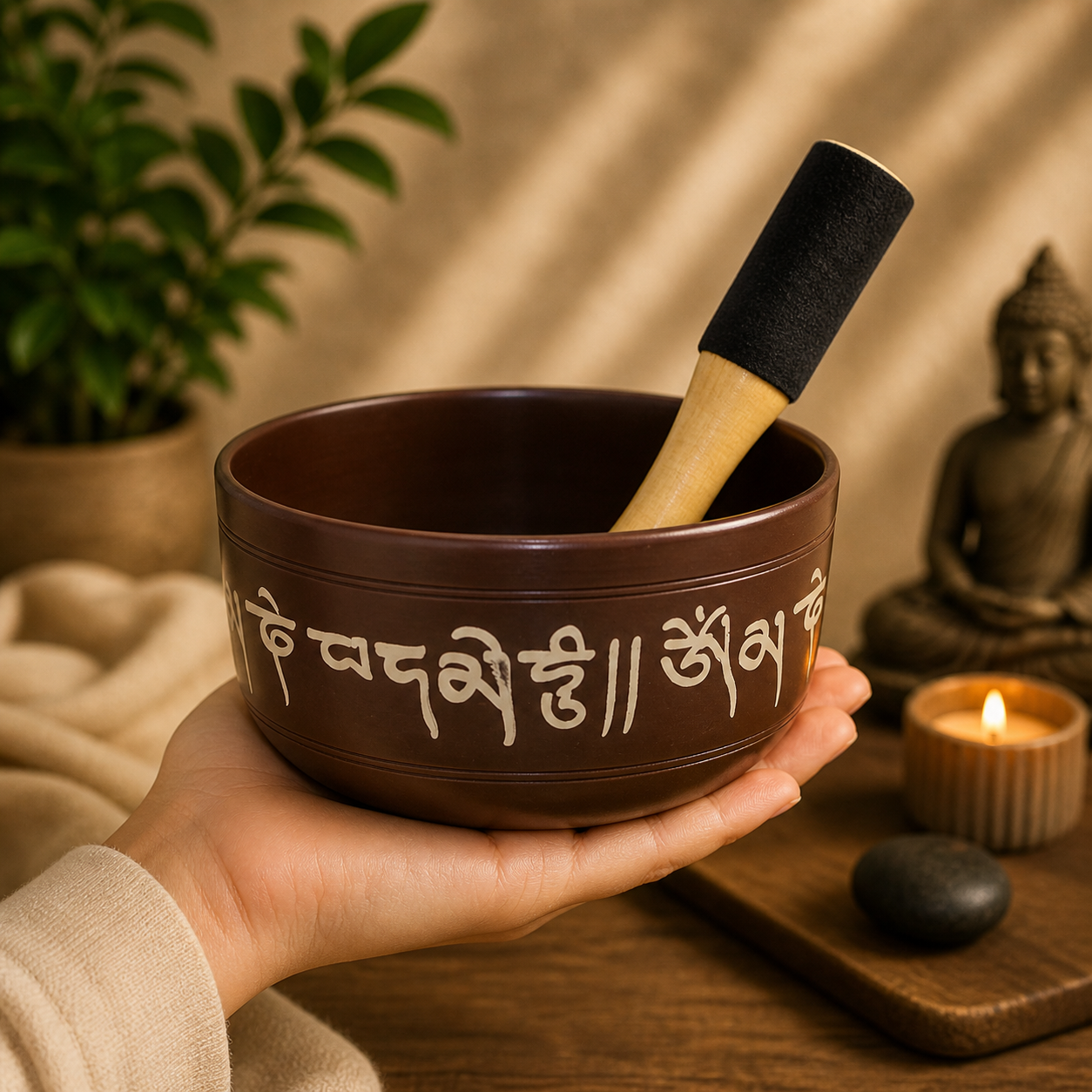 Metal alaşım Tibet Meditasyon Çanı – Terapi Çanı