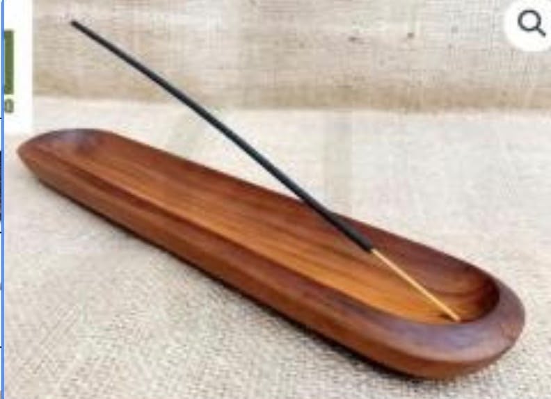 Oval Ahşap çubuk tütsülük
