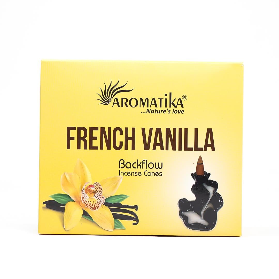 Aromatika French Vanilla Geri Akışlı Şelale Tütsü (Backflow)