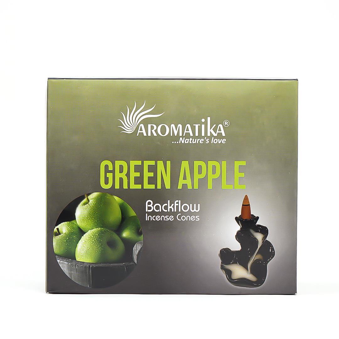 Aromatika Green Apple Geri Akışlı Şelale Tütsü (Backflow)