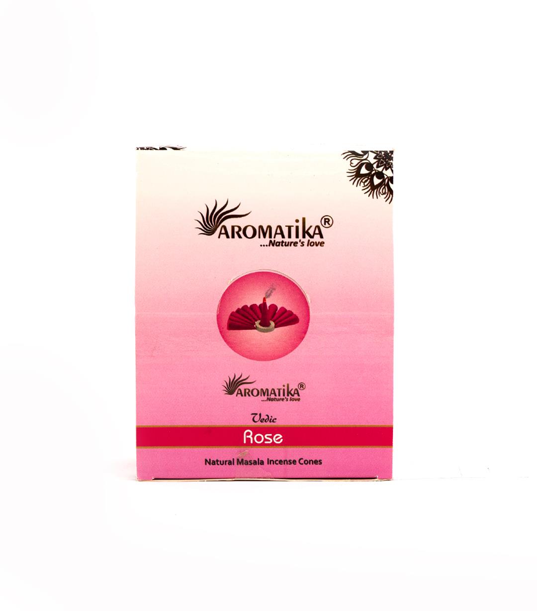 Aromatika Rose Vedic Konik Tütsü