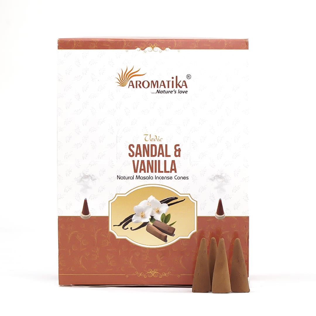 Aromatika Sandal & Vanilla Konik Tütsü