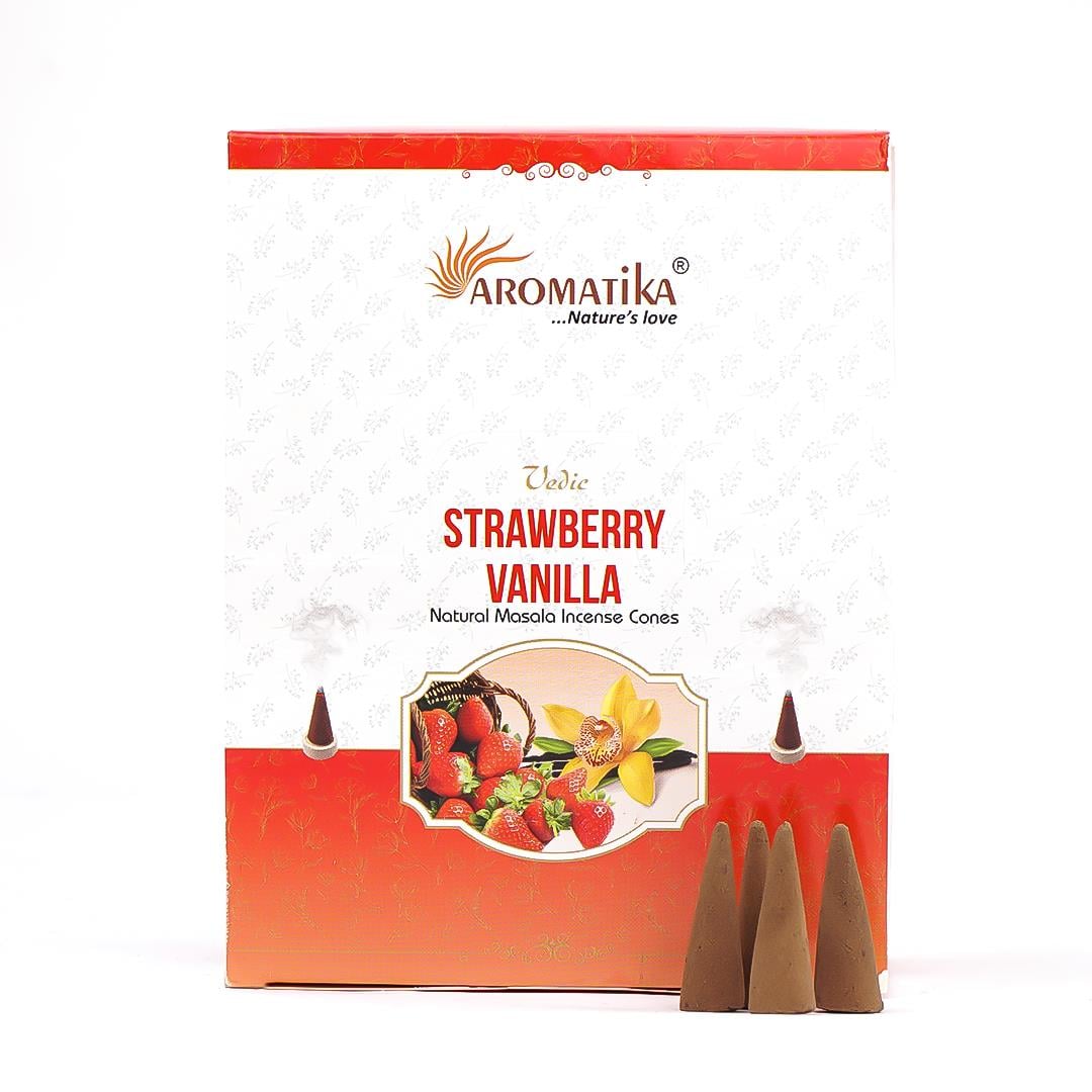 Aromatika Strawberry & Vanilla Konik Tütsü