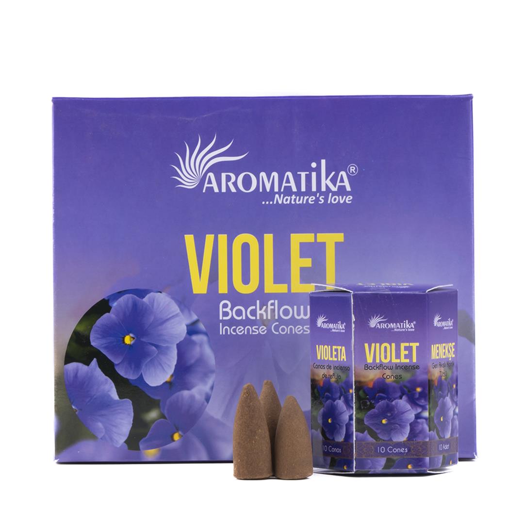 Aromatika Violet Geri Akışlı Şelale Tütsü (Backflow)