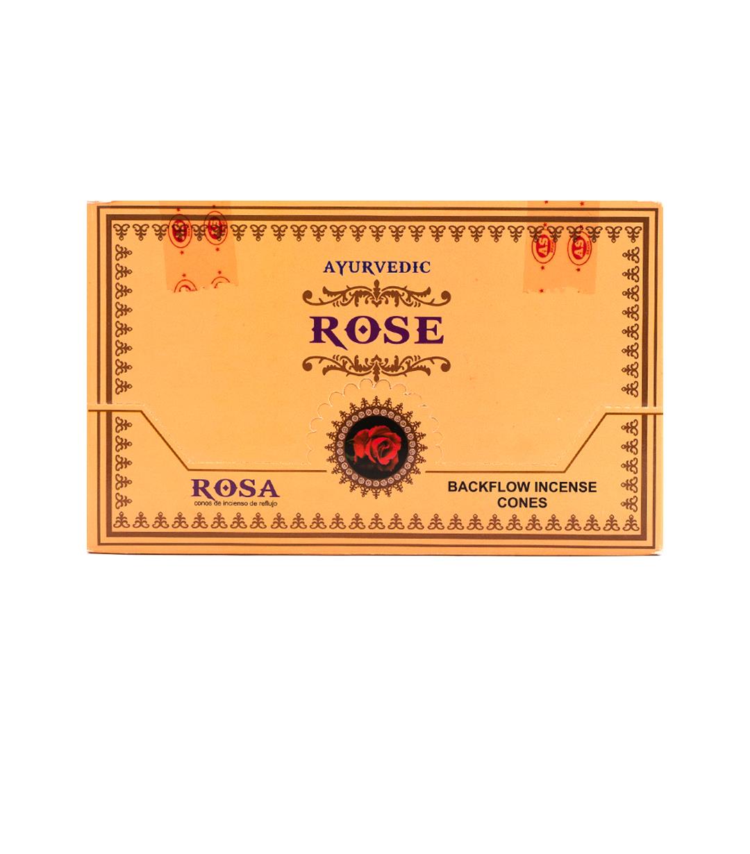 Ayurvedic Rose Geri Akışlı Şelale Tütsü (Backflow)