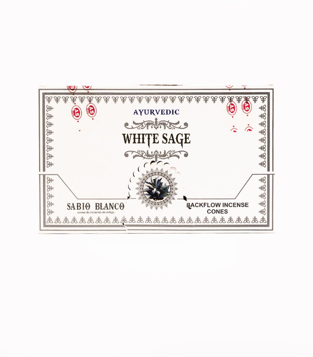 Ayurvedic White Sage Geri Akışlı Şelale Tütsü
