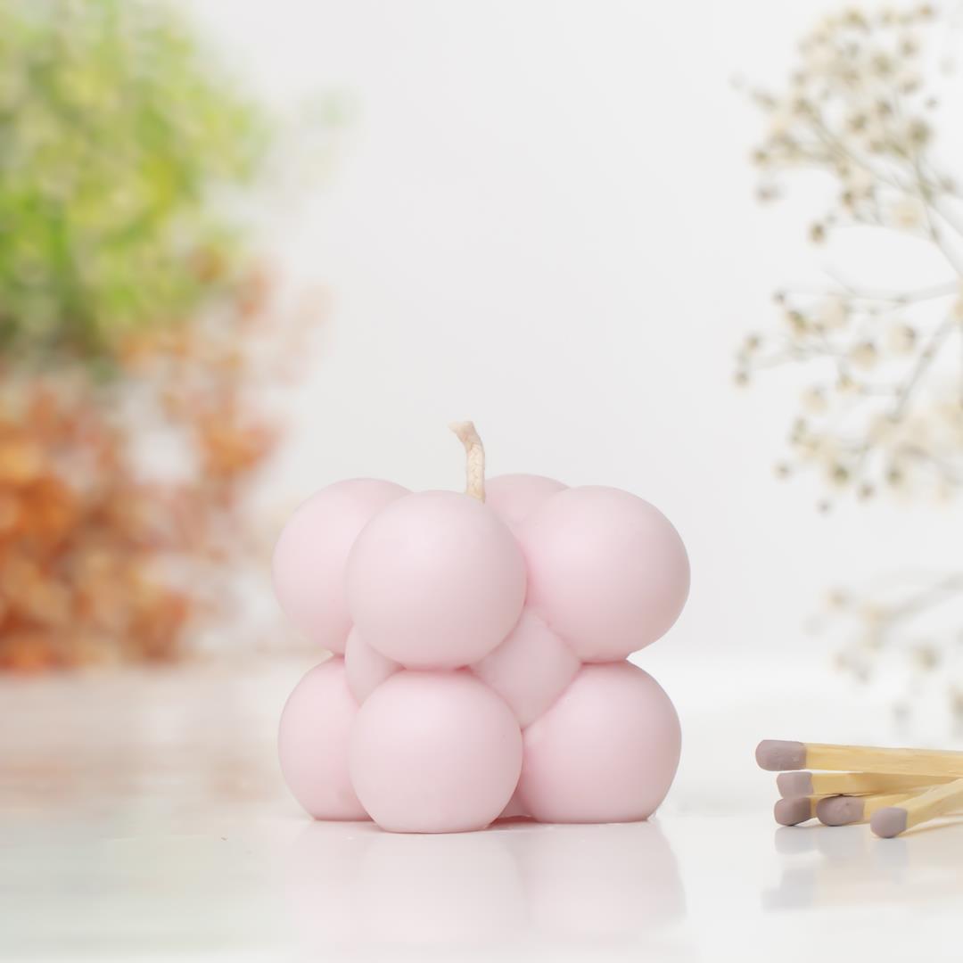Bubble Temalı Soya Mum