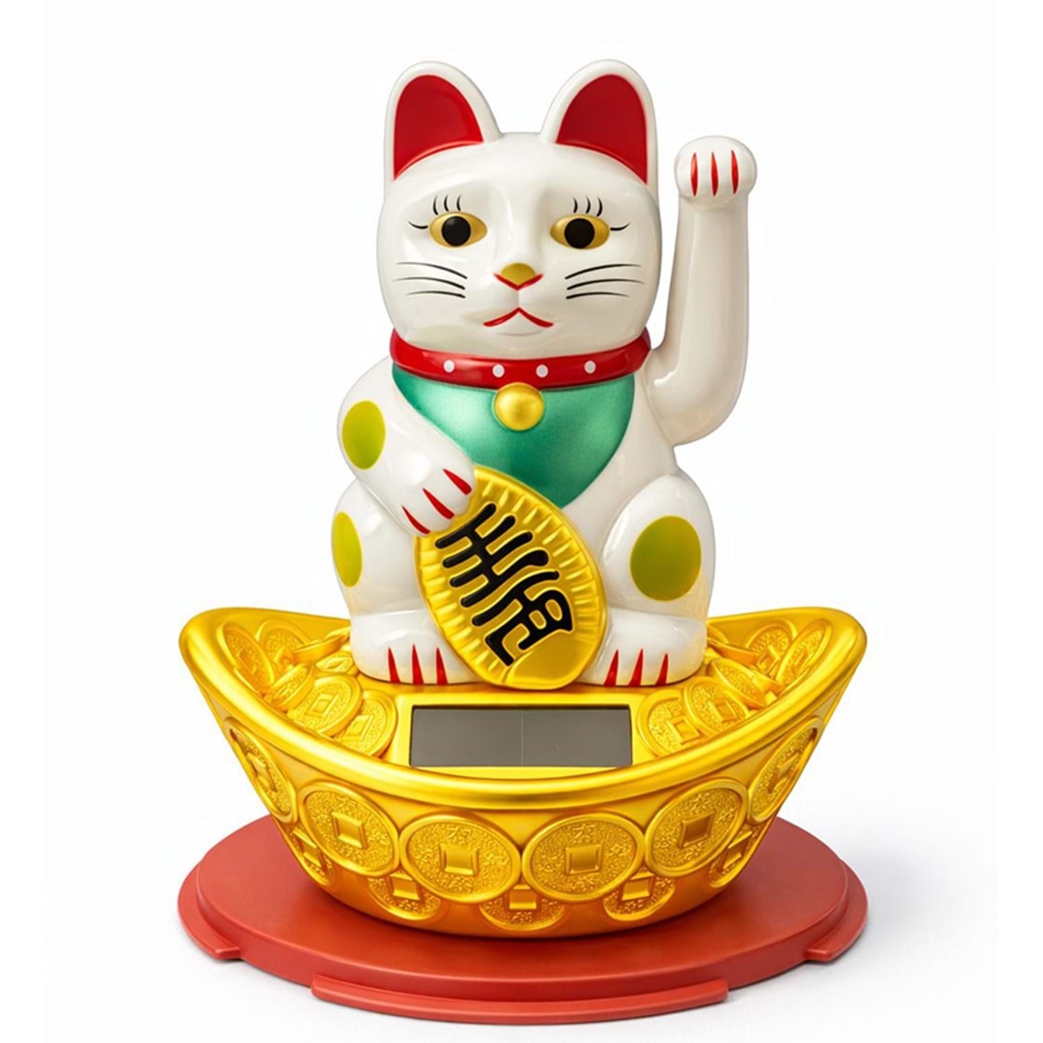 Güneş Enerjili Maneki Neko Şans Kedisi Biblo