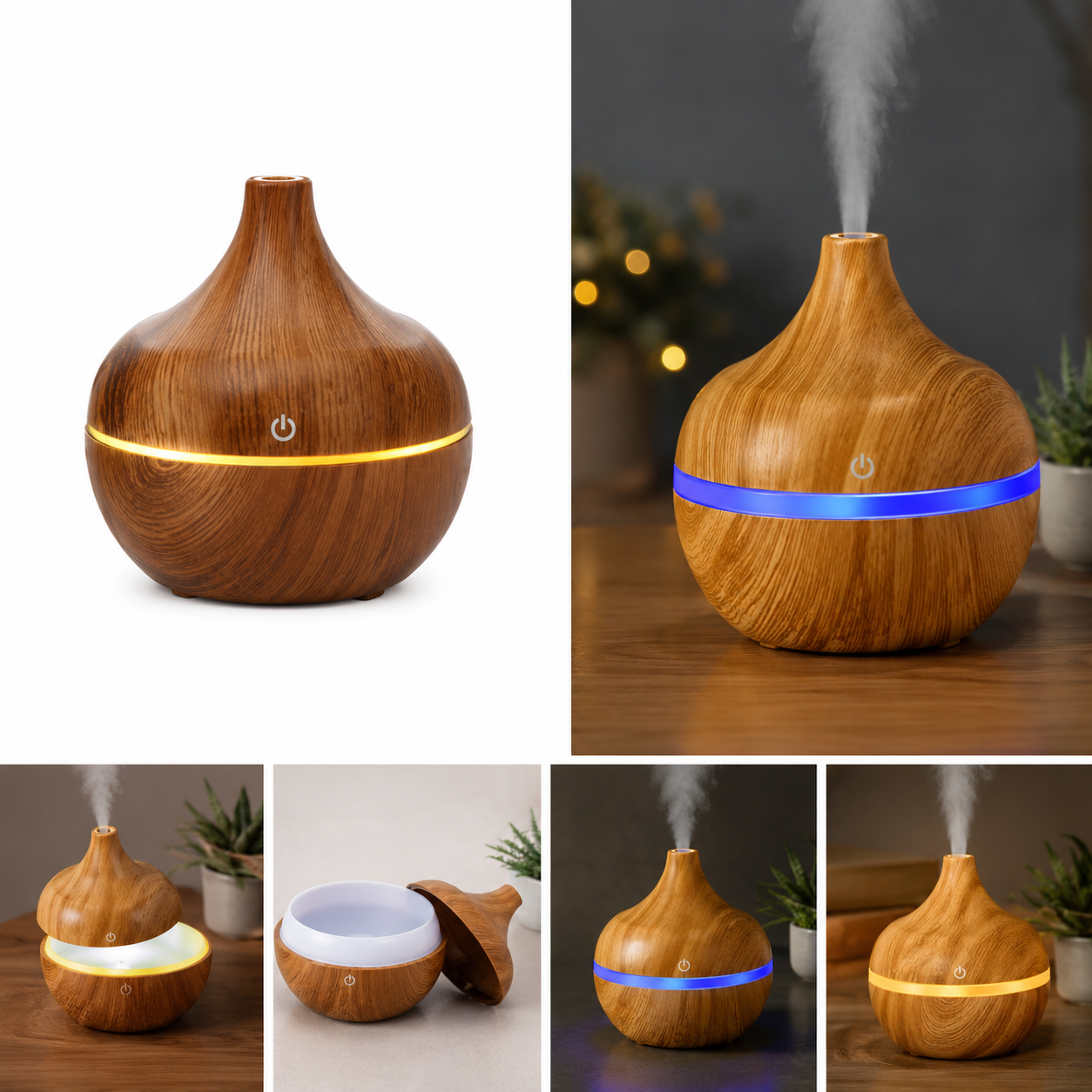 Mini Vazo Model Ultrasonik Hava Nemlendirici Difüzör