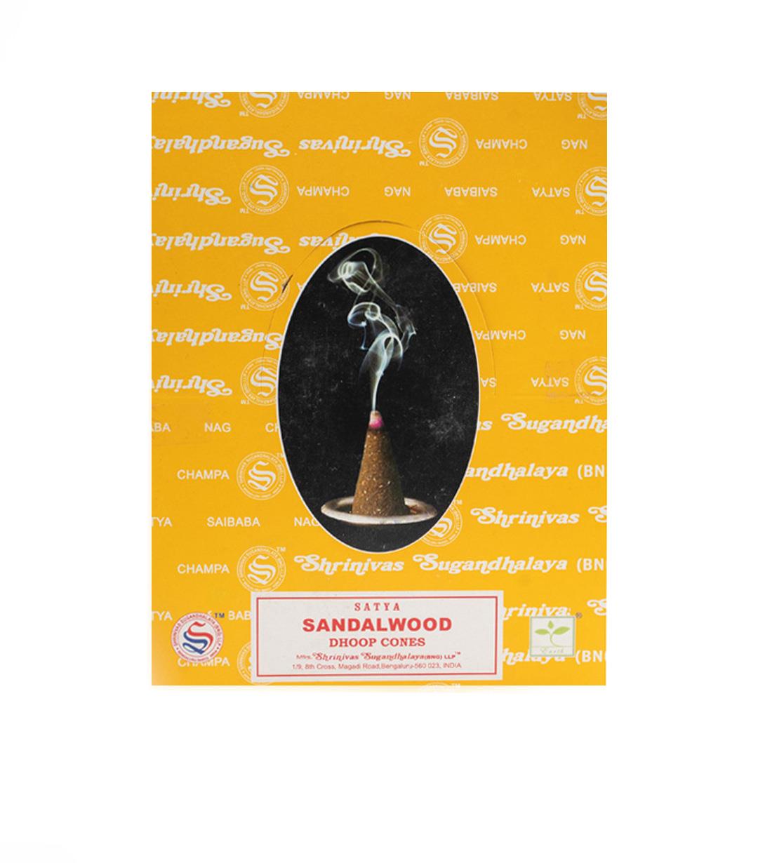 Satya Sandalwood Aromalı Konik Tütsü