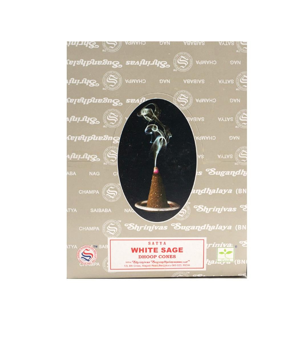 Satya White Sage Aromalı Konik Tütsü