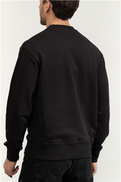 76GAIG02CF01G R LOGO BAROQUE EMBRO SWEATSHIRTS