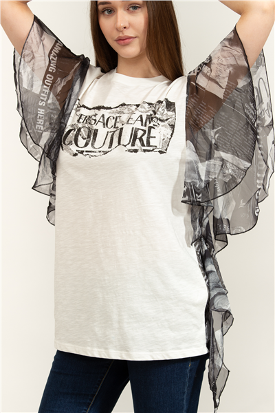 76HAHE03J0123 R LOGO MAGAZINE T-SHIRT
