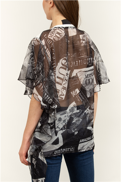 76HAHE03J0123 R LOGO MAGAZINE T-SHIRT