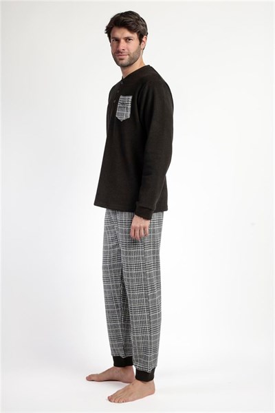 Admas Americano Erkek Pijama Takımı Kahverengi