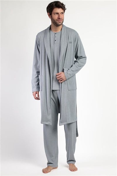 Admas Canale Supersoft Erkek Sabahlık Mavi
