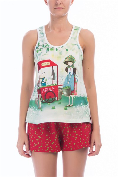 Admas Kadın Pijama Takım Kırmızı