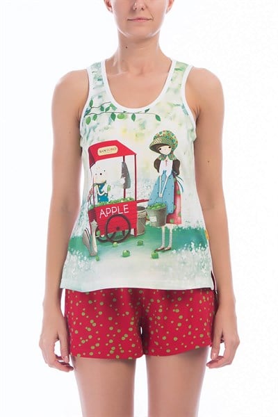 Admas Kadın Pijama Takım Kırmızı