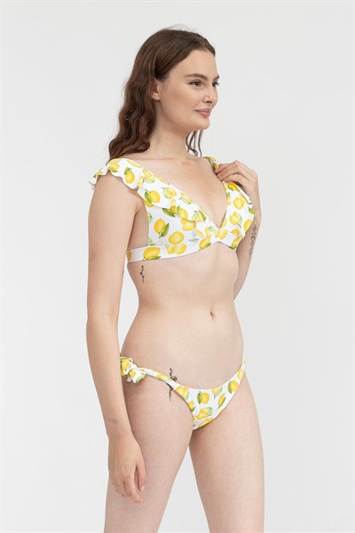 Admas Triangulo Copa Lemons Bikini Takımı Sarı