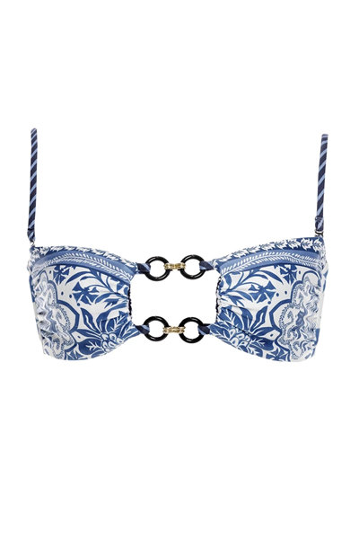 Agua Bendita Lace Batik 20519 Kadın Bikini Üstü Mavi