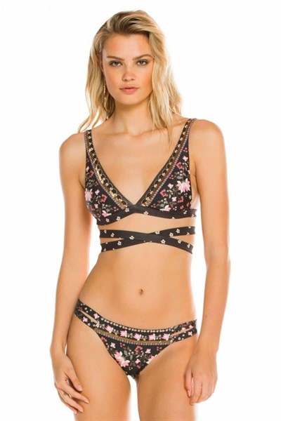 Aqua Bendita Kadın Bikini Üstü Siyah