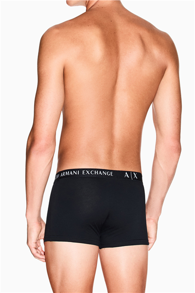 Armani Exchange Erkek 3lü Boxer Siyah