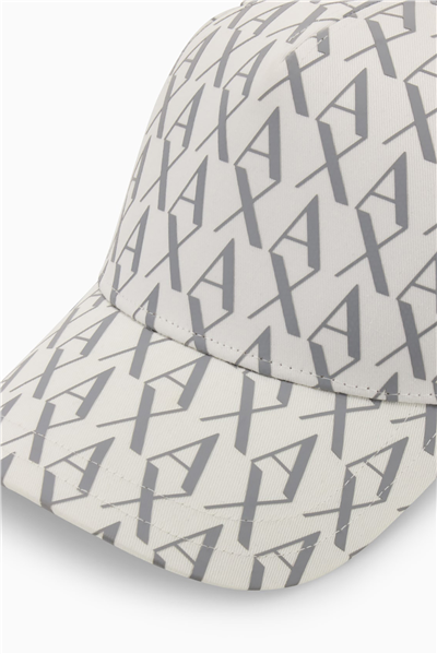 Armani Exchange Erkek Baseball Şapka Beyaz