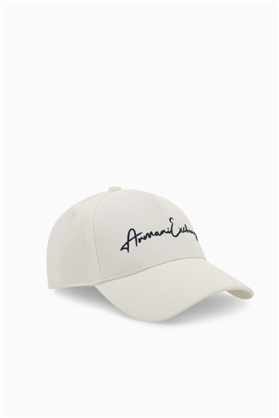 Armani Exchange Erkek Baseball Şapka Beyaz