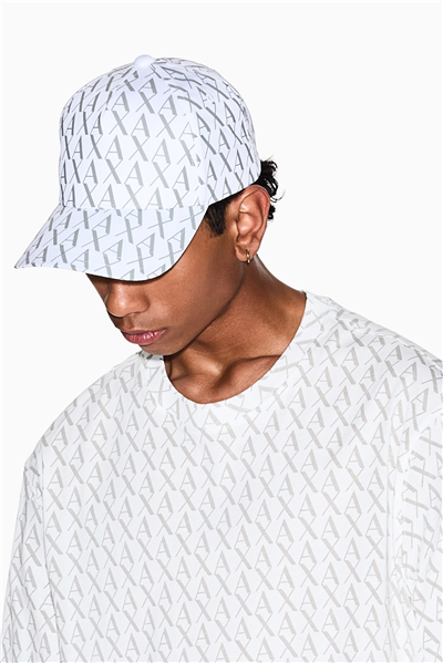 Armani Exchange Erkek Baseball Şapka Beyaz