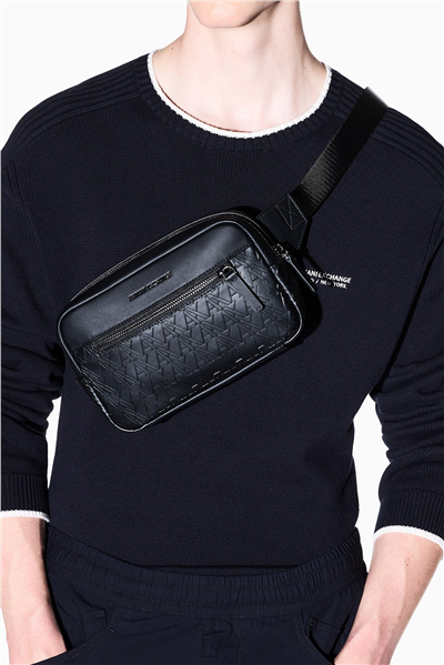 Armani Exchange Erkek Bel Çantası Siyah