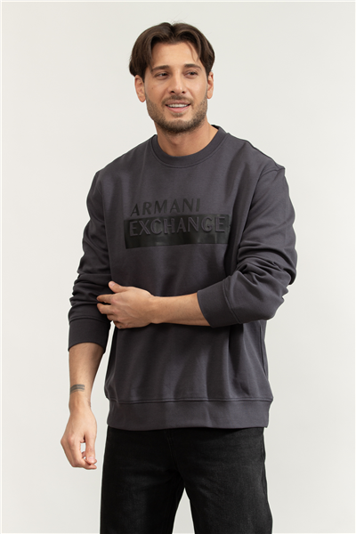 Armani Exchange Erkek Bisiklet Yaka Sweatshirt